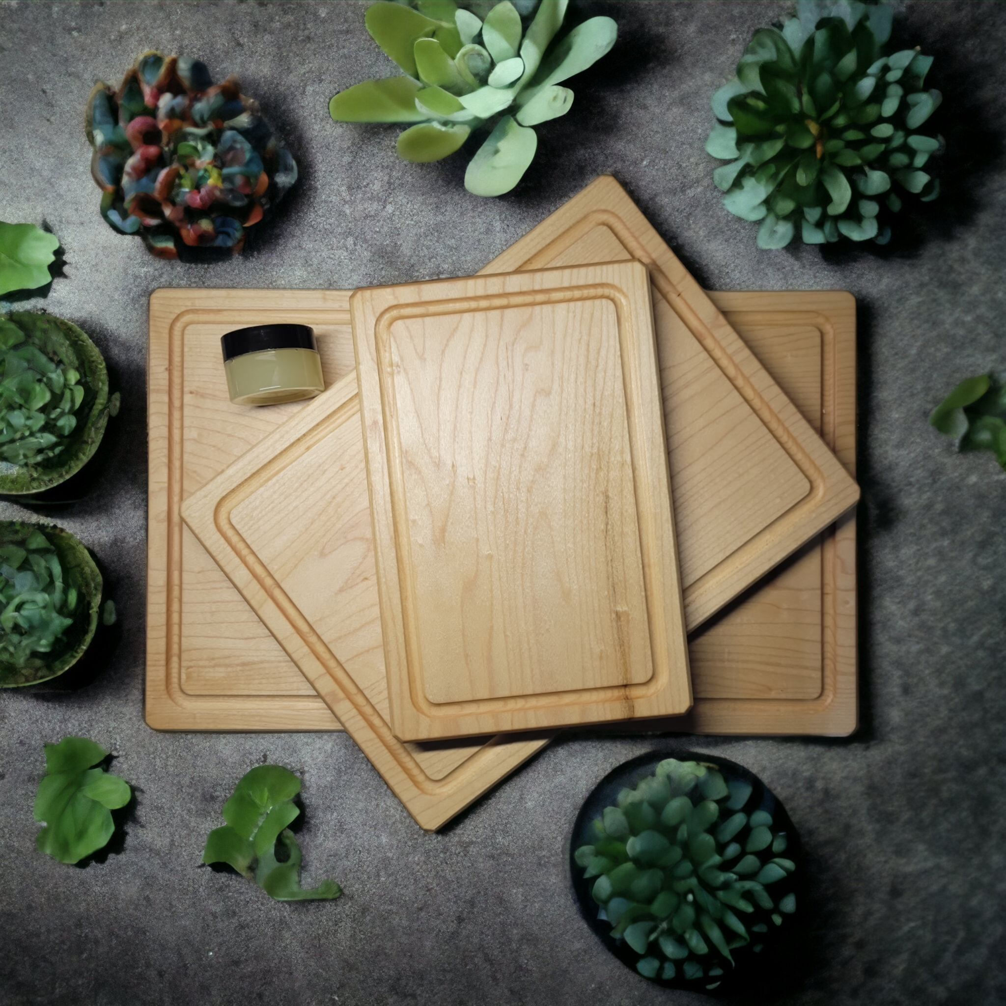 Personalized Wood Cutting Board with Crest