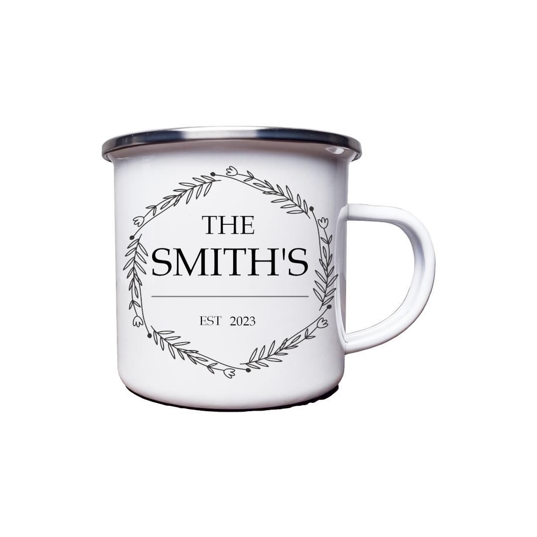 Personalized Mr. and Mrs. 12 oz. Camping Mug