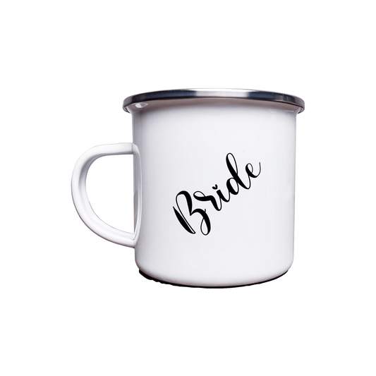Bride, Bridesmaid 12 oz. Camping Mug Bride