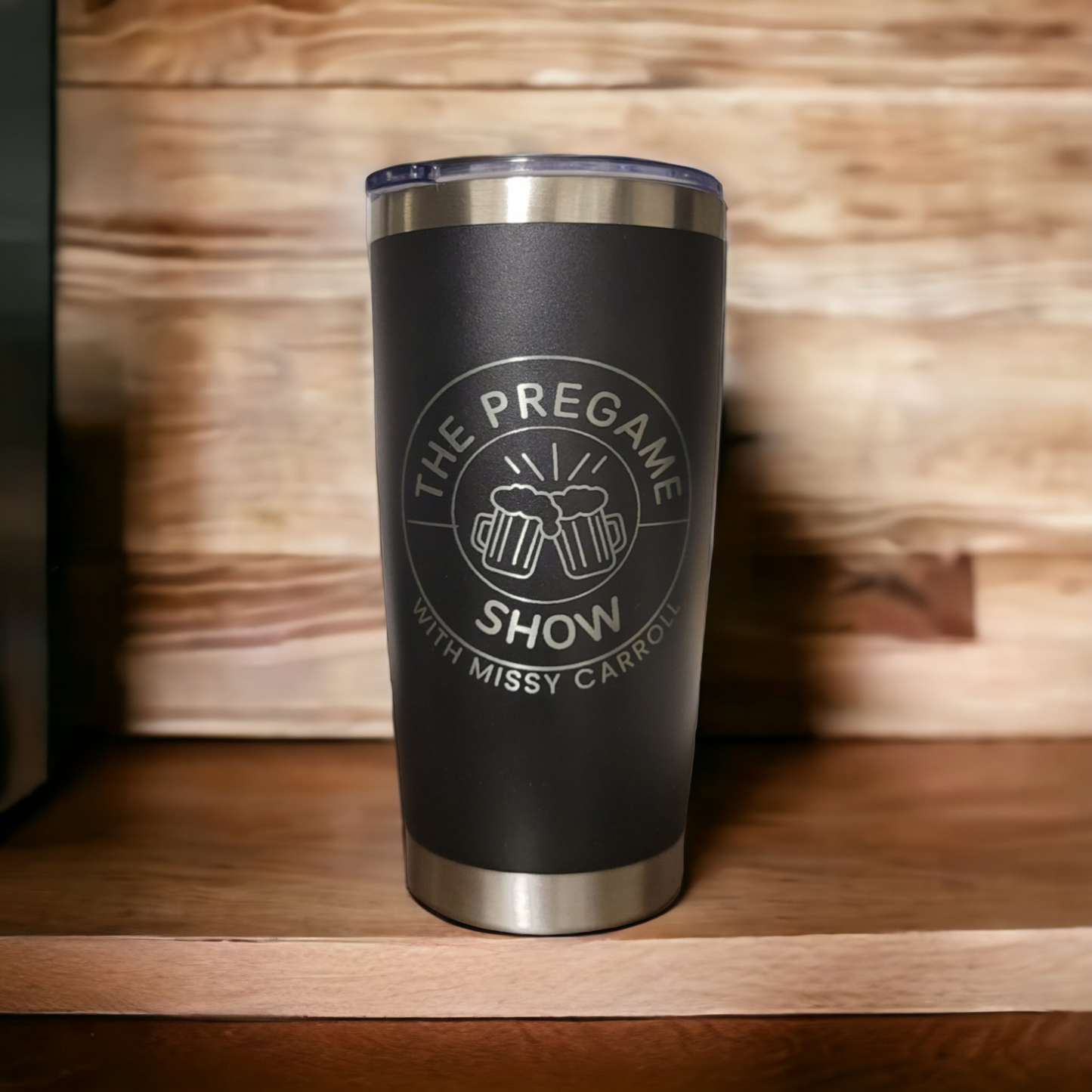 The Pregame Show 20 oz Tumbler Black