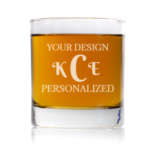 Personalized 10 oz Whiskey Glass