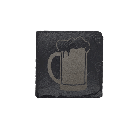 Beer Mug slate coaster (4 pcs.)