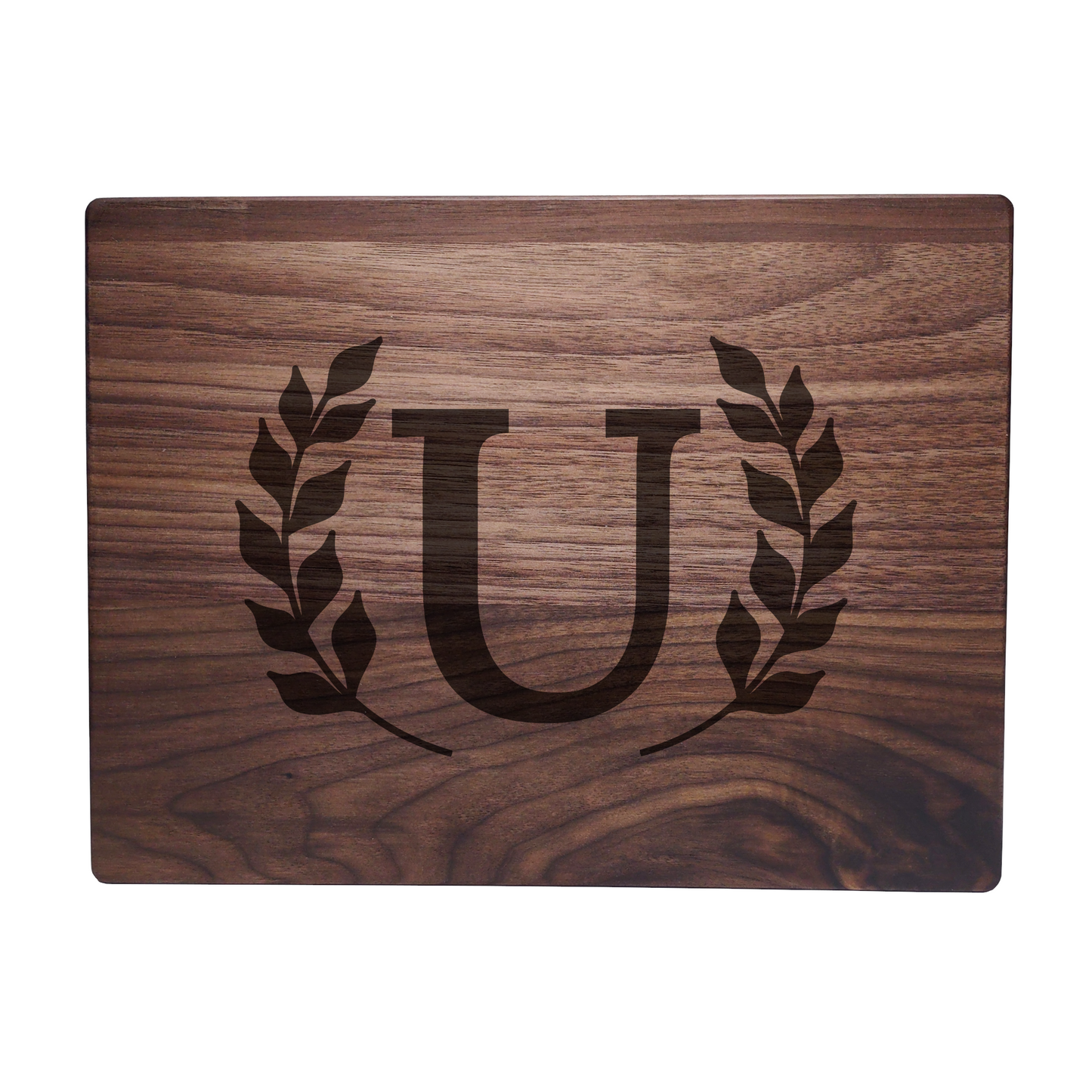Monogram Walnut Cutting Board U