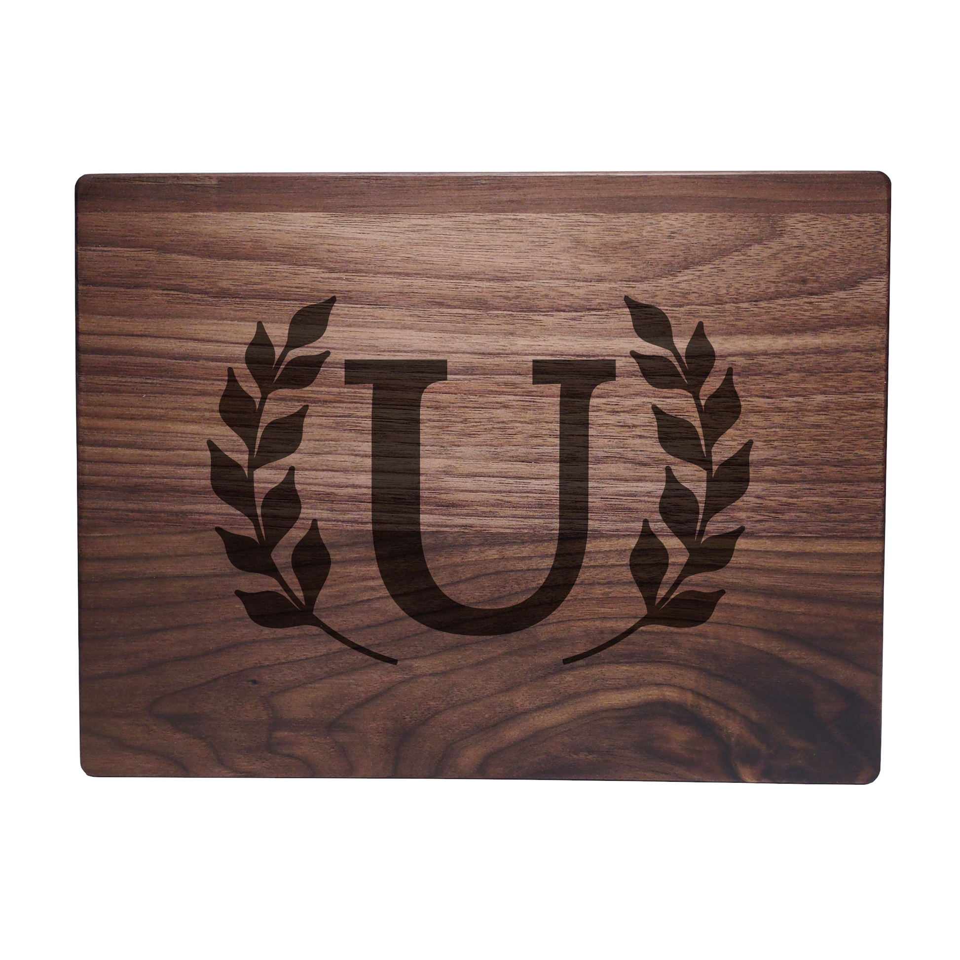 Monogram Walnut Cutting Board U