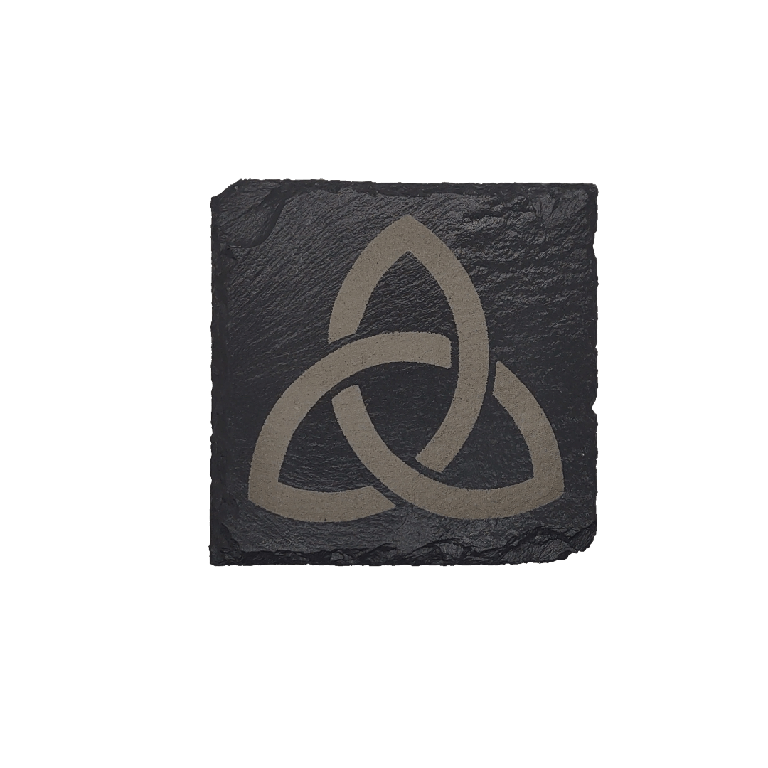 Celtic knot slate coasters (4 pcs.)