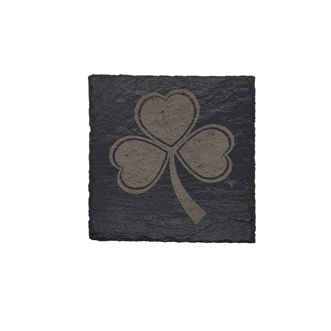 Shamrock slate coaster (4 pcs.)