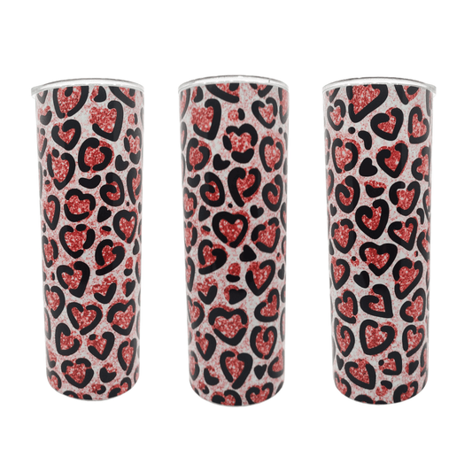 Cheetah Heart 20 oz. Tumbler