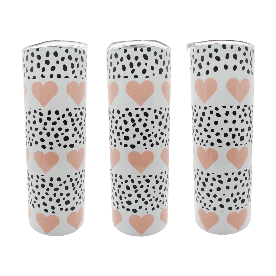Hearts and Dots 20 oz. Tumbler
