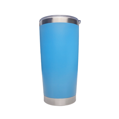 Personalized 20 oz. Engraved Tumbler Light Blue