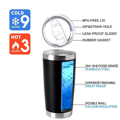 Personalized Tumbler, Corporate Gift, Custom Logo, Insulated Tumblers, Promotional Items, Laser engraved, For hot or cold, Closing Gift