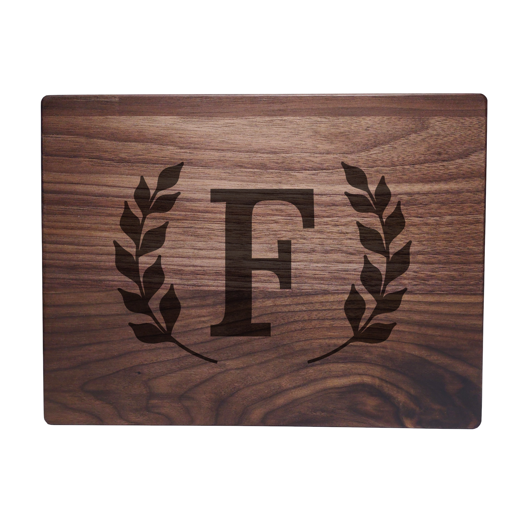 Monogram Walnut Cutting Board F