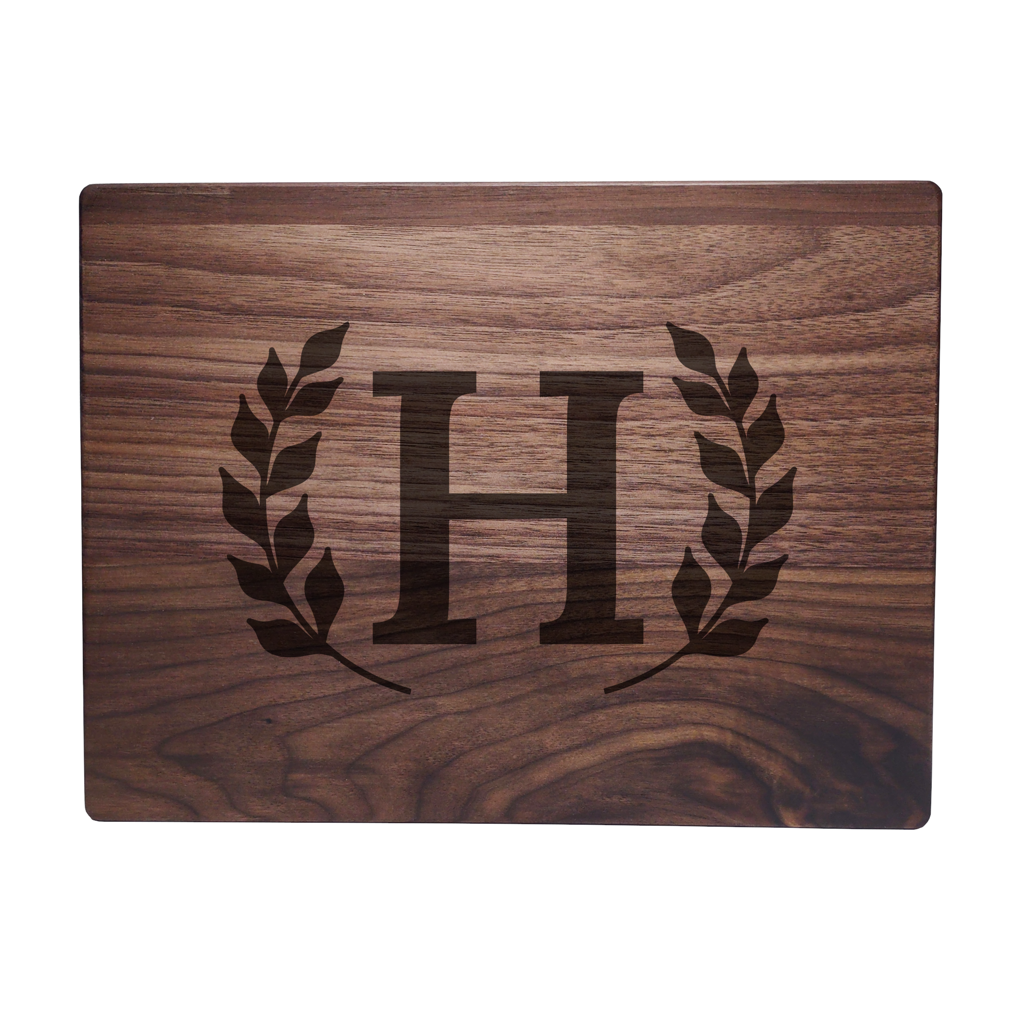 Monogram Walnut Cutting Board H