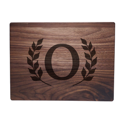 Monogram Walnut Cutting Board O
