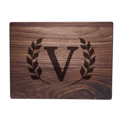 Monogram Walnut Cutting Board V