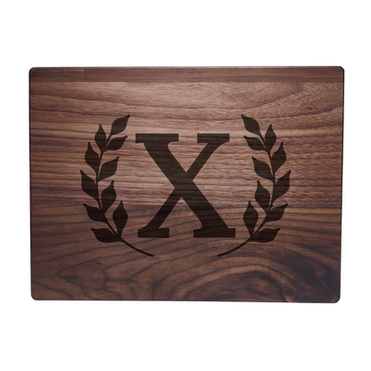 Monogram Walnut Cutting Board X