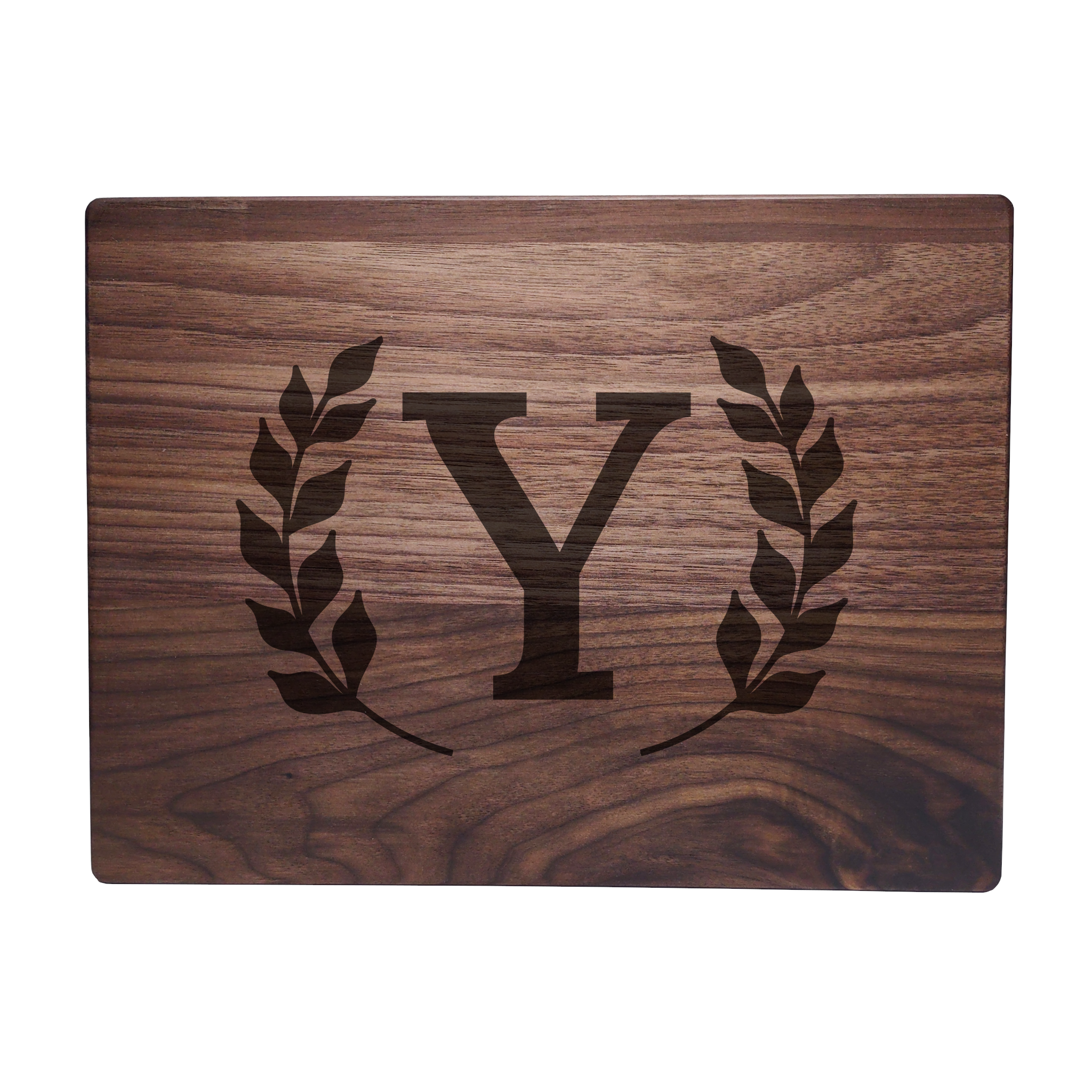Monogram Walnut Cutting Board Y