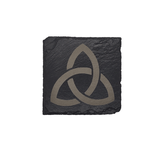 Celtic knot slate coasters (4 pcs.)
