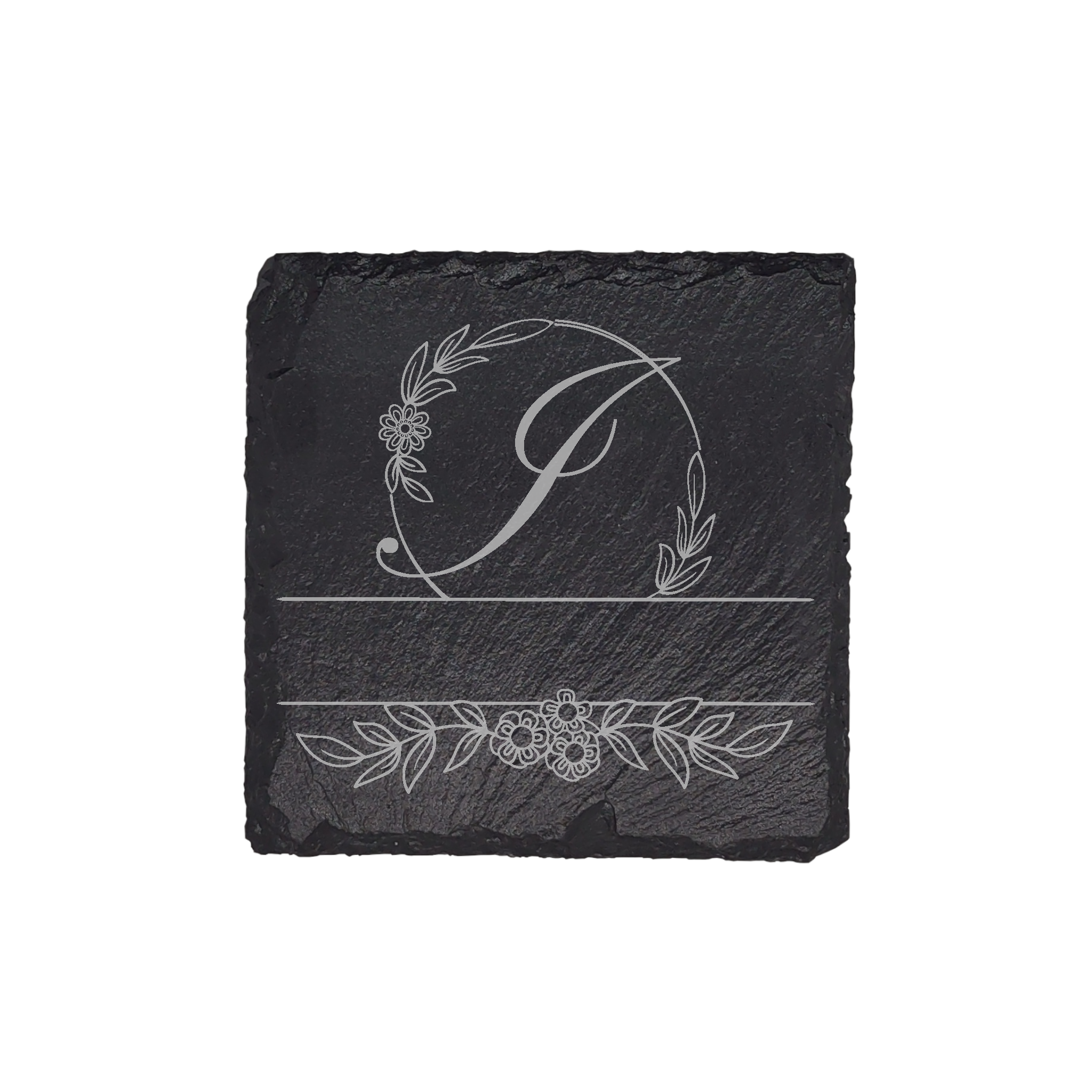 Personalized Monogram Slate Coaster (4 pcs.) I