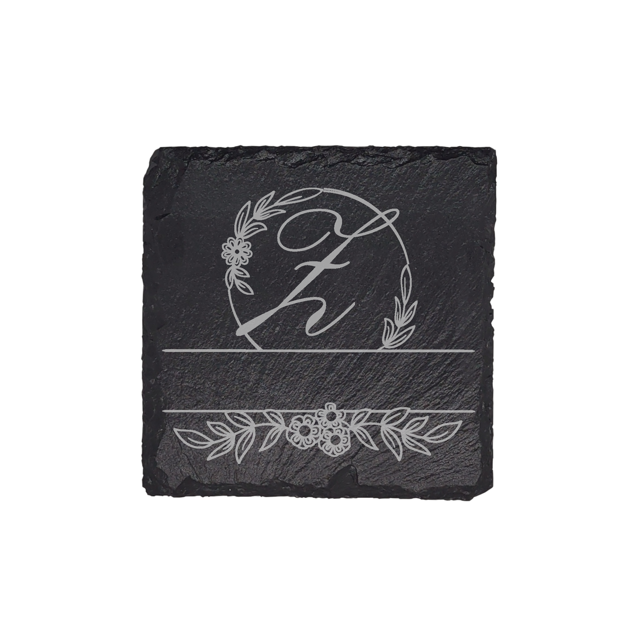 Personalized Monogram Slate Coaster (4 pcs.) Z